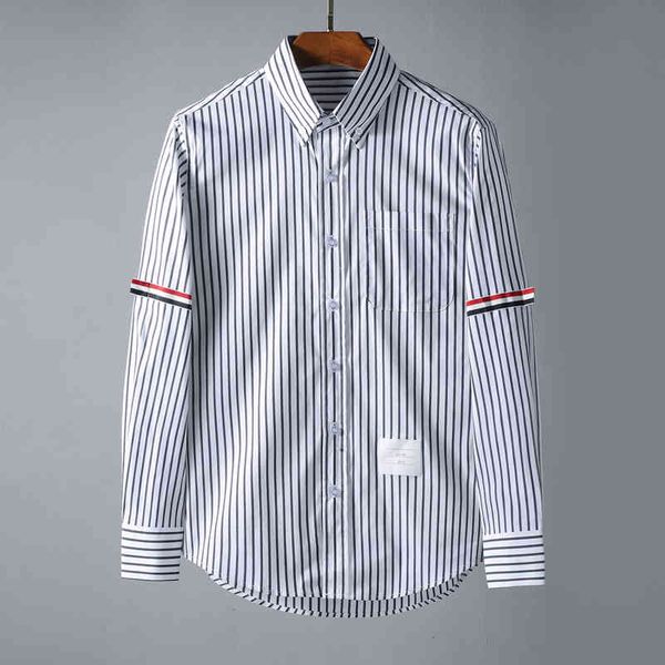 2022 autumn funny t shirts cotton men slim white black tb striped long sleeve casual shirt spring clothing
2022 autumn funny t shirts cotton men slim white black tb striped long sleeve casual shirt spring clothing