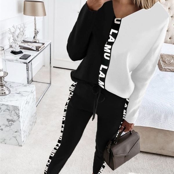 women's two piece pants sports suit women man set long sleeve setskorean clothes womens peice sets fashion clothing 220921, White
women's two piece pants sports suit women man set long sleeve setskorean clothes womens peice sets fashion clothing 220921, White