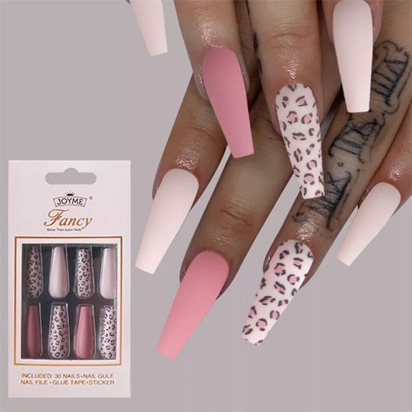 false nails pink leopard designs false nails french long coffin fake nail fashion artificial full cover nail art tips press on nail 220921, Red;gold
false nails pink leopard designs false nails french long coffin fake nail fashion artificial full cover nail art tips press on nail 220921, Red;gold