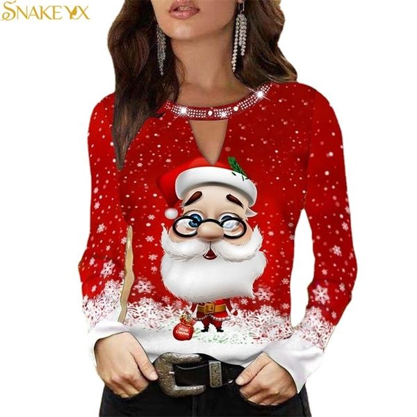 women's t-shirt snake yx long-sleeved santa claus print comfortable and loose plus size blouse graphic t shirts 220921, White
women's t-shirt snake yx long-sleeved santa claus print comfortable and loose plus size blouse graphic t shirts 220921, White