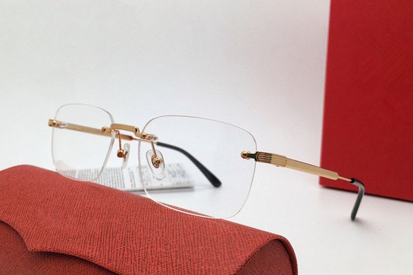 optical eyeglasses for men and women retro 0349 style anti-blue light lens square plate frameless with box, White;black
optical eyeglasses for men and women retro 0349 style anti-blue light lens square plate frameless with box, White;black