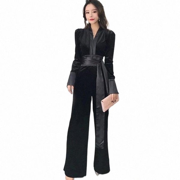 women's jumpsuits & rompers gladself elegant romper v neck long sleeve high waist bandage velvet for women 2021 autumn fashion tide bla, Black;white
women's jumpsuits & rompers gladself elegant romper v neck long sleeve high waist bandage velvet for women 2021 autumn fashion tide bla, Black;white