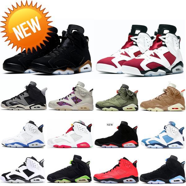 new men 6 6s basketball shoes unc black cat infrared 23 oreo maroon carmine electric green tinker hatfield hare sports trainers sneaker
new men 6 6s basketball shoes unc black cat infrared 23 oreo maroon carmine electric green tinker hatfield hare sports trainers sneaker