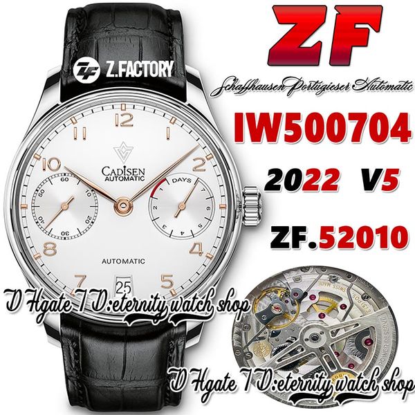 zf v5 zf500704 a52010 automatic mens watch white power reserve dial gold number markers stainless case black leather strap 2022 super editio, Slivery;brown
zf v5 zf500704 a52010 automatic mens watch white power reserve dial gold number markers stainless case black leather strap 2022 super editio, Slivery;brown