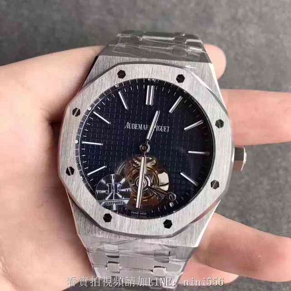 roya1 0ak series 26510 pt blue plate of manual mechanical tourbillon male table cal 2924 chain movement on 41 mm steel, Slivery;brown
roya1 0ak series 26510 pt blue plate of manual mechanical tourbillon male table cal 2924 chain movement on 41 mm steel, Slivery;brown