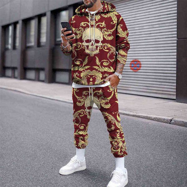 men's tracksuits fall/winter men's hoodie long sleeve sweater matching trousers same color skull 3d print men's suit drawstri, Gray
men's tracksuits fall/winter men's hoodie long sleeve sweater matching trousers same color skull 3d print men's suit drawstri, Gray