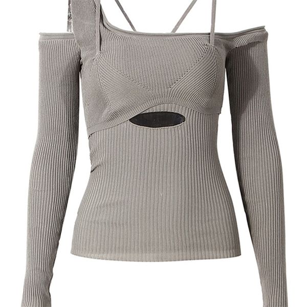 women s sweaters eam hollow out gray knitting sweater loose fit slash neck long sleeve women pullovers fashion autumn winter 1dd2267 220920, White;black
women s sweaters eam hollow out gray knitting sweater loose fit slash neck long sleeve women pullovers fashion autumn winter 1dd2267 220920, White;black