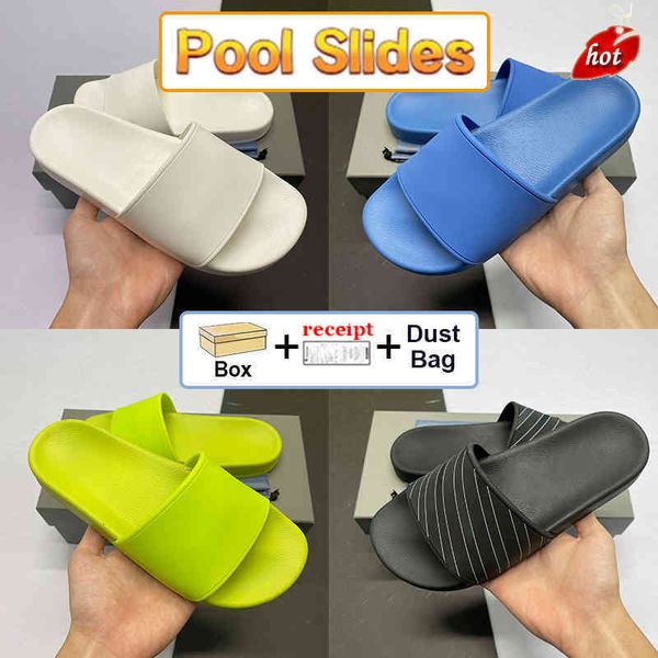 with box triple s pool slides men women slippers black white writing beige lime pink blue red grey beach sandals designer indoor outdoor
with box triple s pool slides men women slippers black white writing beige lime pink blue red grey beach sandals designer indoor outdoor