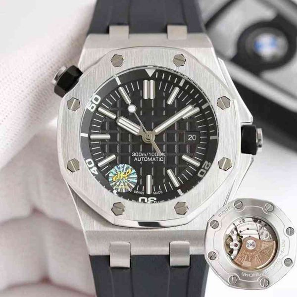luxury watch for men mechanical watches roya1 0ak series s automatic machine 15710 luminous leisure high end sports swiss brand sport wrista, Slivery;brown
luxury watch for men mechanical watches roya1 0ak series s automatic machine 15710 luminous leisure high end sports swiss brand sport wrista, Slivery;brown