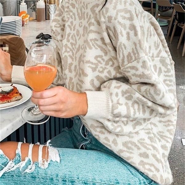 women s sweater turtleneck leopard knitted animal print winter thick female pullovers casual oversized 220920, White;black 
women s sweater turtleneck leopard knitted animal print winter thick female pullovers casual oversized 220920, White;black