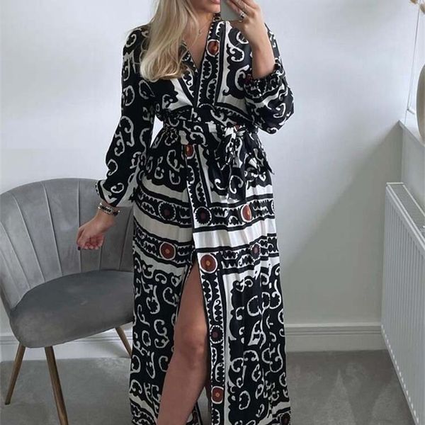 casual dresses traf print long woman wrap women summer pareo beach maxi female belt sleeve for 220921, Black;gray
casual dresses traf print long woman wrap women summer pareo beach maxi female belt sleeve for 220921, Black;gray