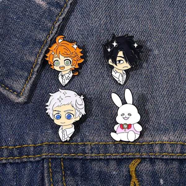 the promised neverland enamel pins custom emma norman ray brooches anime lapel badges cartoon jewelry gift for kids friends, Blue
the promised neverland enamel pins custom emma norman ray brooches anime lapel badges cartoon jewelry gift for kids friends, Blue