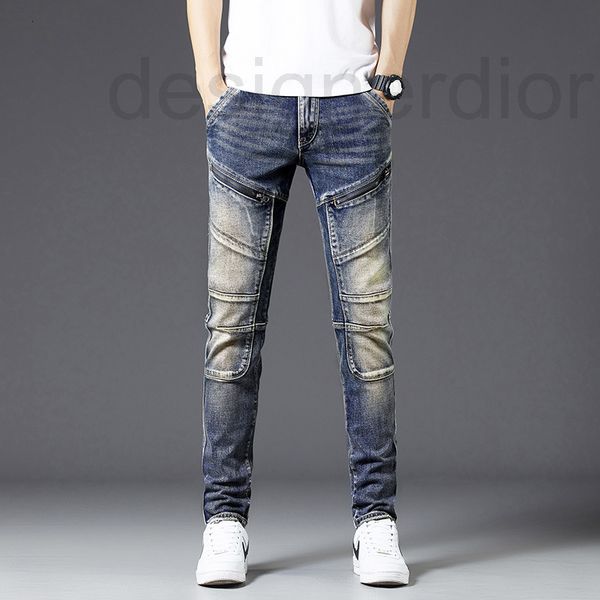 men's jeans designer 2021 autumn and winter stitching thick jeans slim motorcycle fashion elastic long pants 10i7, Blue
men's jeans designer 2021 autumn and winter stitching thick jeans slim motorcycle fashion elastic long pants 10i7, Blue