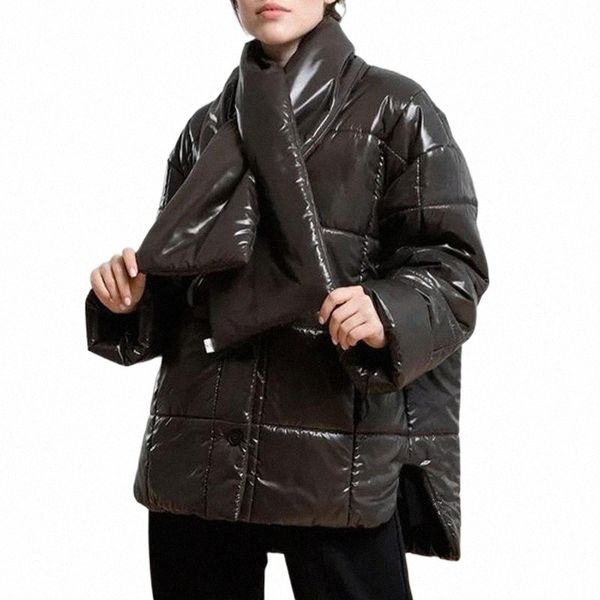 women's down & parkas fashion pockets scarf women elegant single breasted solid coats winter v neck cotton jackets ladies 19mu#, Black
women's down & parkas fashion pockets scarf women elegant single breasted solid coats winter v neck cotton jackets ladies 19mu#, Black