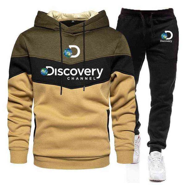 men's hoodies sweatshirts discovery channel men hoodies sweatshirt sweatpants suit new autumn winter sportswear sets patchwork men', Black
men's hoodies sweatshirts discovery channel men hoodies sweatshirt sweatpants suit new autumn winter sportswear sets patchwork men', Black