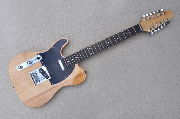 factory custom natural wood colorleft handed electric guitar with 12 strings ash body rosewood fretboard black pickguard chrome hardwares ca
factory custom natural wood colorleft handed electric guitar with 12 strings ash body rosewood fretboard black pickguard chrome hardwares ca