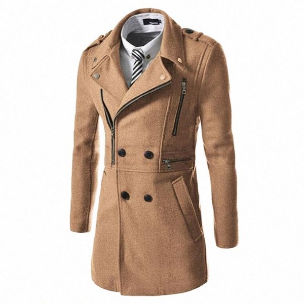 men's wool & blends casual slim winter fashion long coats warm turn down collar blend coat and jacket solid single breasted overcoat y1, Black
men's wool & blends casual slim winter fashion long coats warm turn down collar blend coat and jacket solid single breasted overcoat y1, Black