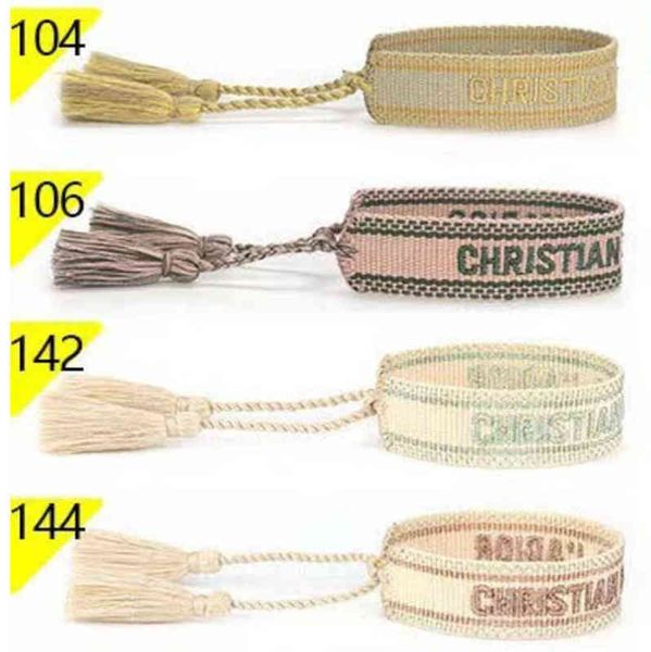 luxury fashion brand embroidery bracelets classic women men bangles friendship charm bangle woven adjustable tassel vintage couple braided x, Golden;silver
luxury fashion brand embroidery bracelets classic women men bangles friendship charm bangle woven adjustable tassel vintage couple braided x, Golden;silver