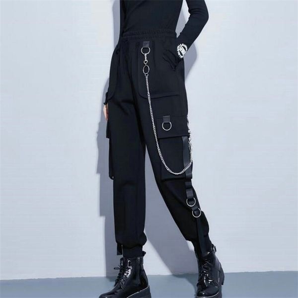 women's pants capris streetwear cargo women casual joggers black high waist loose female trousers korean style ribbon ladies drop 22092, Black;white
women's pants capris streetwear cargo women casual joggers black high waist loose female trousers korean style ribbon ladies drop 22092, Black;white