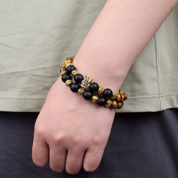 vintage tiger eye stone beaded macrame bracelets for men women luxury black zircon crown ball bracelets homme jewelry pulseira
vintage tiger eye stone beaded macrame bracelets for men women luxury black zircon crown ball bracelets homme jewelry pulseira