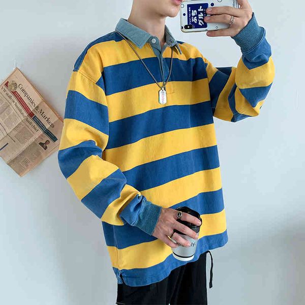 hoodies hoodies 2020 long-sleeved ins loose-fitting men's fashion korean version of striped polo shirt students put on clothes, Black
hoodies hoodies 2020 long-sleeved ins loose-fitting men's fashion korean version of striped polo shirt students put on clothes, Black