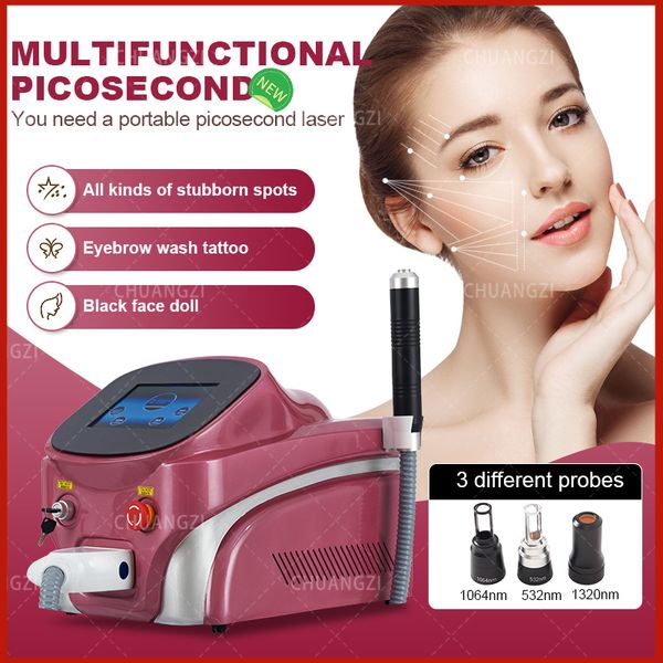 portable version rf equipment new q-switched nd yga laser tattoo removal skin second beauty device the most popular products