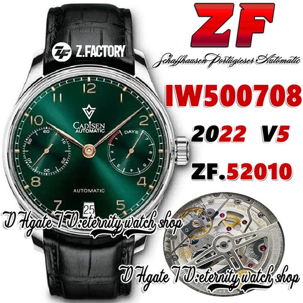 zf v5 zf500708 a52010 automatic mens watch green power reserve dial gold number markers stainless case black leather strap 2022 super editio, Slivery;brown
zf v5 zf500708 a52010 automatic mens watch green power reserve dial gold number markers stainless case black leather strap 2022 super editio, Slivery;brown
