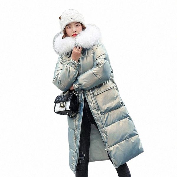 women's down & parkas winter warm glossy women fashion fur hooded pockets coats elegant long cotton jackets coat female y4n7#, Black
women's down & parkas winter warm glossy women fashion fur hooded pockets coats elegant long cotton jackets coat female y4n7#, Black