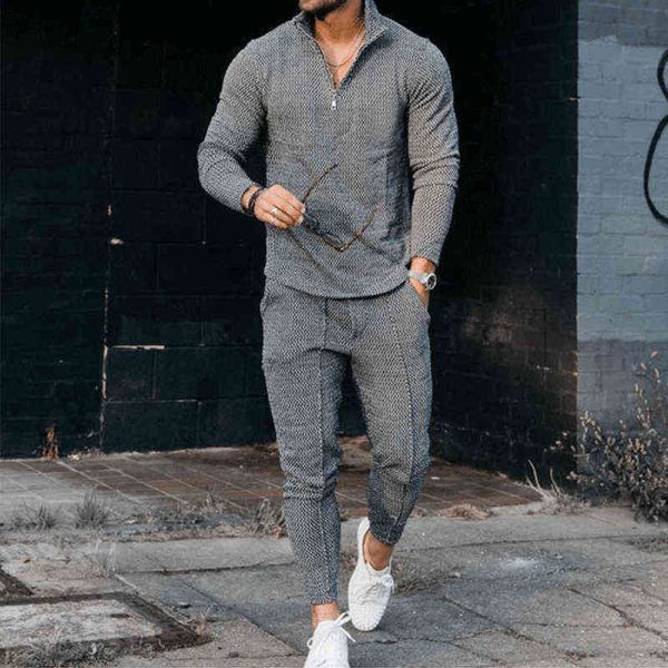 men's tracksuits men's textured suit long sleeve polo and track pants fashion casual zip stand collar suit t220916, Gray
men's tracksuits men's textured suit long sleeve polo and track pants fashion casual zip stand collar suit t220916, Gray