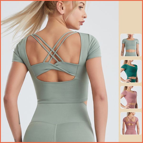 fashion yoga fitness crop tshirt for womens gym quick dry running sport short sleeve built-in chest pad t-shirts 20w159, White
fashion yoga fitness crop tshirt for womens gym quick dry running sport short sleeve built-in chest pad t-shirts 20w159, White
