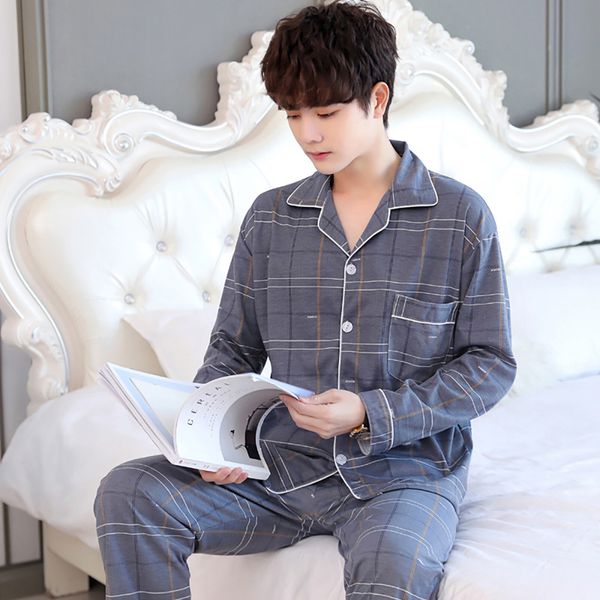 men's sleepwear spring summer long sleeve plaid pants trendyol home pajamas for men casual cardigan pajama sets pijama hombre verano 22, Black;brown
men's sleepwear spring summer long sleeve plaid pants trendyol home pajamas for men casual cardigan pajama sets pijama hombre verano 22, Black;brown