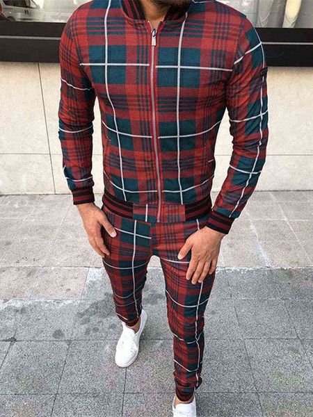 men's tracksuits men's tracksuit casual sport suit autumn thin zip-up coat trousers 3d printed suits outdoor fashion grid classic, Gray
men's tracksuits men's tracksuit casual sport suit autumn thin zip-up coat trousers 3d printed suits outdoor fashion grid classic, Gray