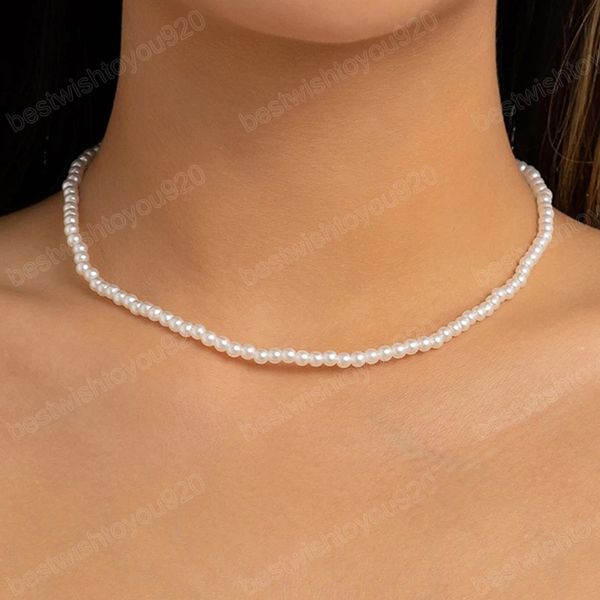 elegant white imitation pearl choker necklace women wedding bridal collar kpop strand bead chain aesthetic trend jewelry gift, Golden;silver
elegant white imitation pearl choker necklace women wedding bridal collar kpop strand bead chain aesthetic trend jewelry gift, Golden;silver