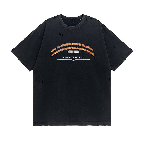 23ss new men's t shirts crew neck ladies short sleeve letter pattern european street style, White;black
23ss new men's t shirts crew neck ladies short sleeve letter pattern european street style, White;black