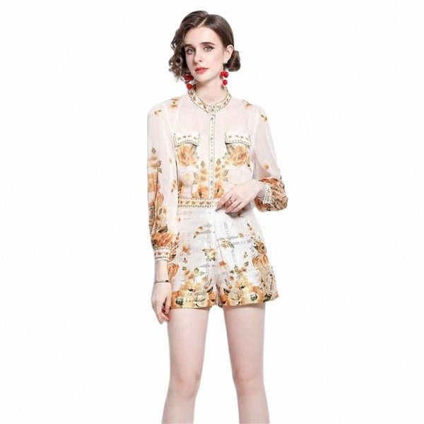 women's tracksuits autumn elegant female 2 piece suit runway fashion full sleeve floral jacquard shorts and set for women ladies office, Gray
women's tracksuits autumn elegant female 2 piece suit runway fashion full sleeve floral jacquard shorts and set for women ladies office, Gray