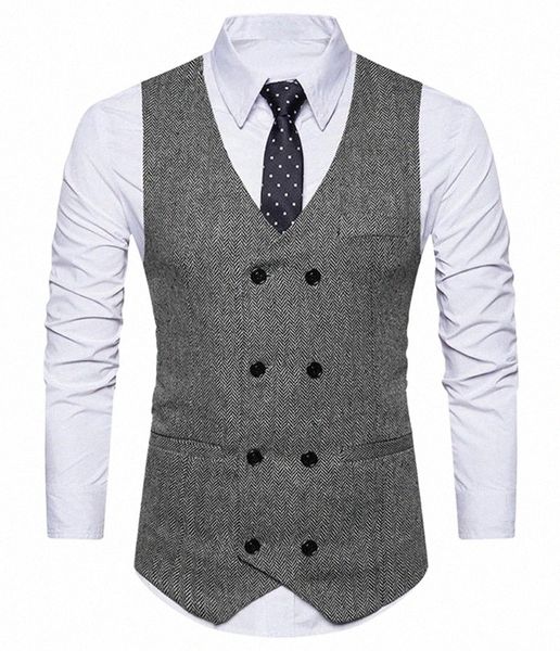 men's vests tweed mens suit vest v neck herringbone slim fit green/black/brown business double-breasted waistcoat groomman for wedding, Black;white
men's vests tweed mens suit vest v neck herringbone slim fit green/black/brown business double-breasted waistcoat groomman for wedding, Black;white