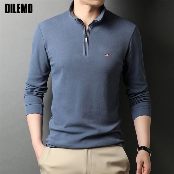 men's polos 100% cotton fashion brand polo shirt designer korean striped casual black long sleeve high end clothes 220920, White;black
men's polos 100% cotton fashion brand polo shirt designer korean striped casual black long sleeve high end clothes 220920, White;black