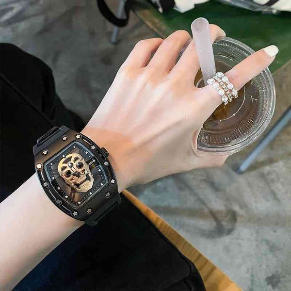 luxury mens mechanics watches richa wristwatch milles skull non mechanical watch men's ten brands student trend millesr, Slivery;brown
luxury mens mechanics watches richa wristwatch milles skull non mechanical watch men's ten brands student trend millesr, Slivery;brown