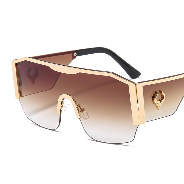 sunglasses large frame one-piece metal cow totem decoration uv400 european and american men and women cycling goggles sports special-shaped, White;black
sunglasses large frame one-piece metal cow totem decoration uv400 european and american men and women cycling goggles sports special-shaped, White;black