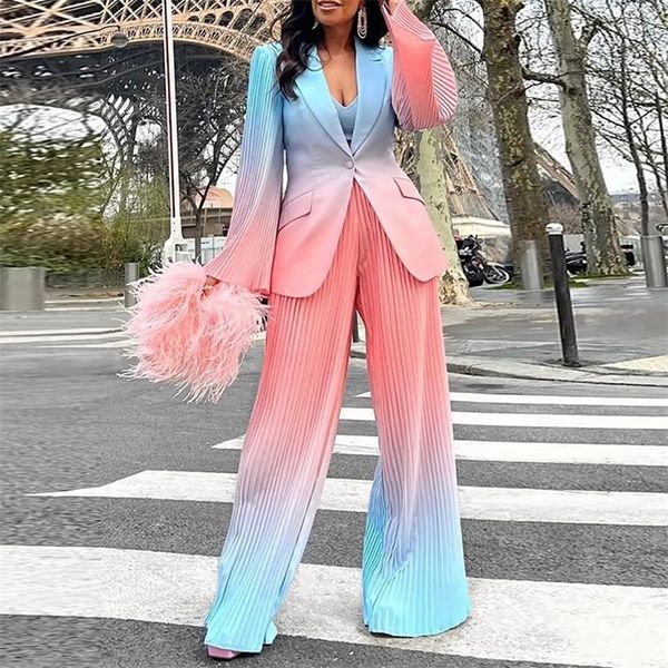 women's two piece pants elegant women pant sets turn-down collar pleats long sleeves gradient slim cardigans trousers outfits 220921, White
women's two piece pants elegant women pant sets turn-down collar pleats long sleeves gradient slim cardigans trousers outfits 220921, White