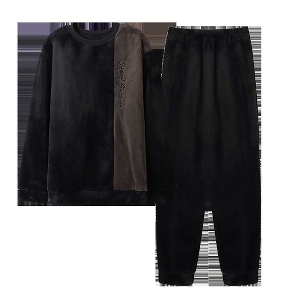 men's sleepwear warm fleece pajamas winter thick flannel kigurumi male pajama set velvet nightwear 220920, Black;brown
men's sleepwear warm fleece pajamas winter thick flannel kigurumi male pajama set velvet nightwear 220920, Black;brown