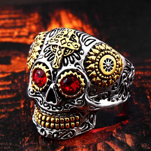 7/8/9/10/11/12/13 stainless steel men skull head ring red green blue crystal male punk finger jewelry waterproof oxidation resistant ornamen, Silver
7/8/9/10/11/12/13 stainless steel men skull head ring red green blue crystal male punk finger jewelry waterproof oxidation resistant ornamen, Silver