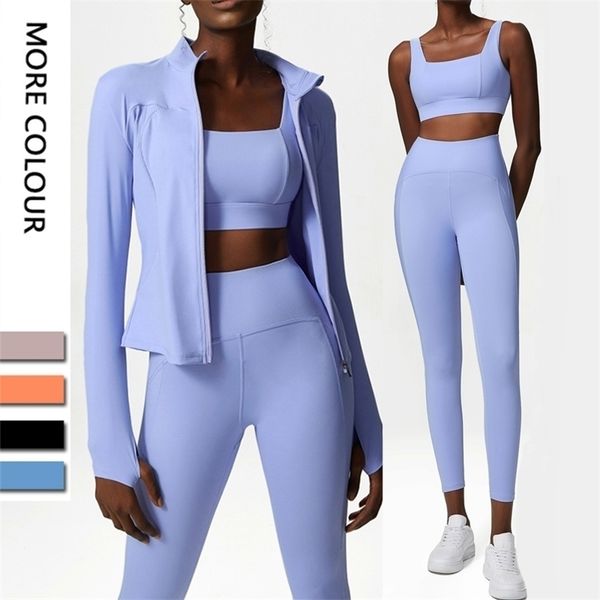 women's tracksuits exercise fitness clothing 3pcs yoga set women workout athletic long sleeve shirt gym bras high waist leggings tights, Gray
women's tracksuits exercise fitness clothing 3pcs yoga set women workout athletic long sleeve shirt gym bras high waist leggings tights, Gray