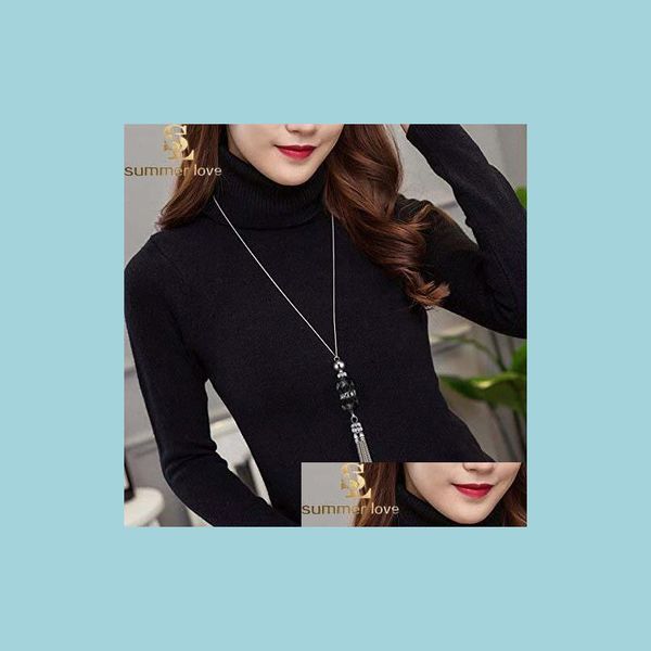 pendant necklaces korean crystal long necklace women sweater chain fashion new rhinestone beads alloy tassel bijoux shiny blue party dh8cb, Silver
pendant necklaces korean crystal long necklace women sweater chain fashion new rhinestone beads alloy tassel bijoux shiny blue party dh8cb, Silver