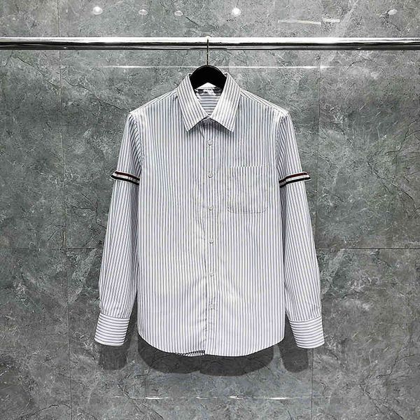 tb thom soft cotton shirts men slim striped long sleeve casual shirt turn down collar spring summer clothing, White;black
tb thom soft cotton shirts men slim striped long sleeve casual shirt turn down collar spring summer clothing, White;black