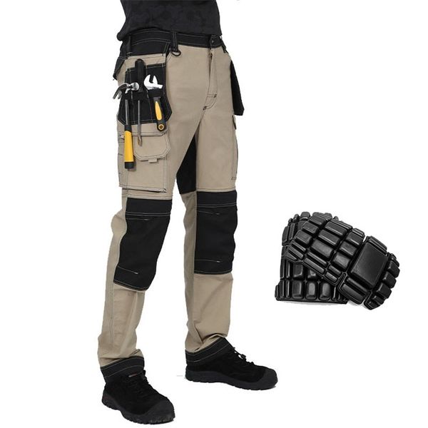 men's pants cargo pants men workwear multipocket outdoor hiking joggers pants work trousers men with knee pads 220922, Black
men's pants cargo pants men workwear multipocket outdoor hiking joggers pants work trousers men with knee pads 220922, Black