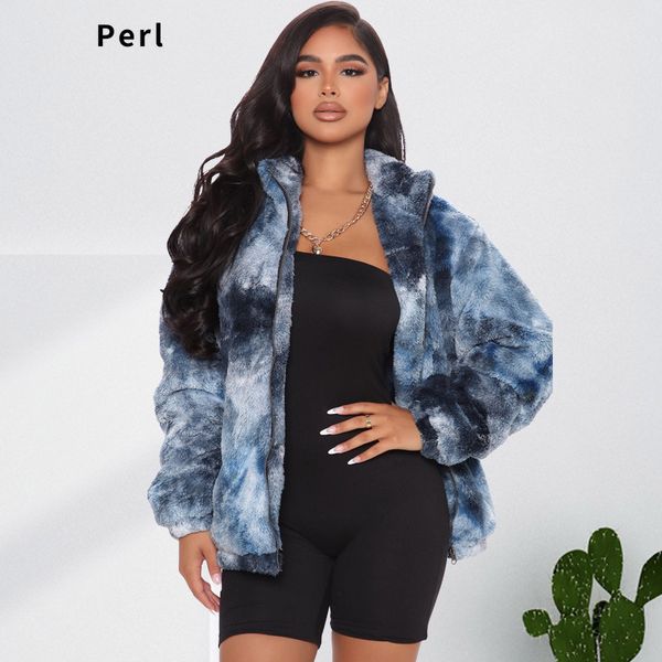 women s plus size outerwear coats perl winter thick blue tie dye coat velvet zipper turn down collar outwear casual clothing street wear 220, Black
women s plus size outerwear coats perl winter thick blue tie dye coat velvet zipper turn down collar outwear casual clothing street wear 220, Black