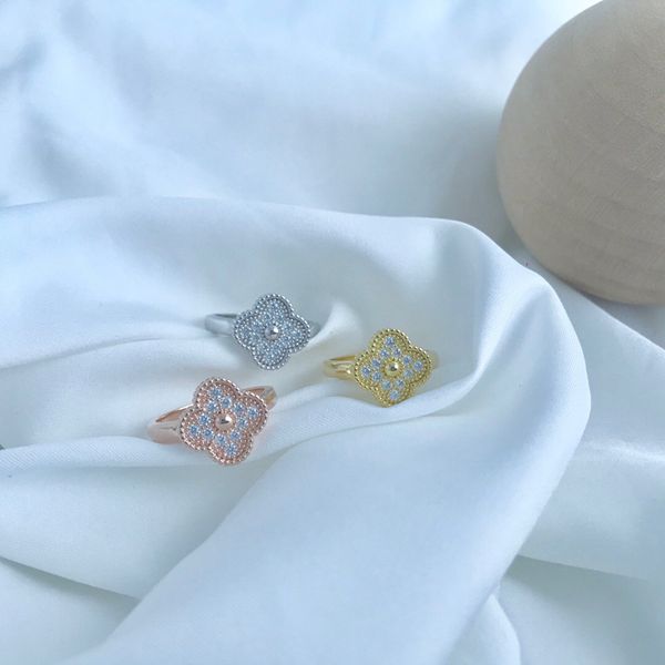 wedding rings luxury s925 sterling silver four leaf clover rings for women jewelry fashion ring with zircon accessories decor 220921, Slivery;golden
wedding rings luxury s925 sterling silver four leaf clover rings for women jewelry fashion ring with zircon accessories decor 220921, Slivery;golden