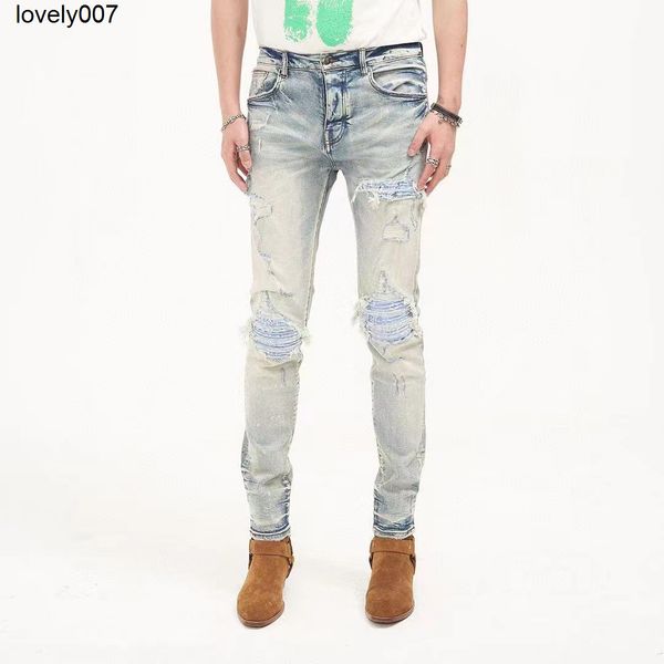 men's jeans high amirs street fashion brand amirs new punk style light blue zipper knee pleated jeans men's tight feet
men's jeans high amirs street fashion brand amirs new punk style light blue zipper knee pleated jeans men's tight feet