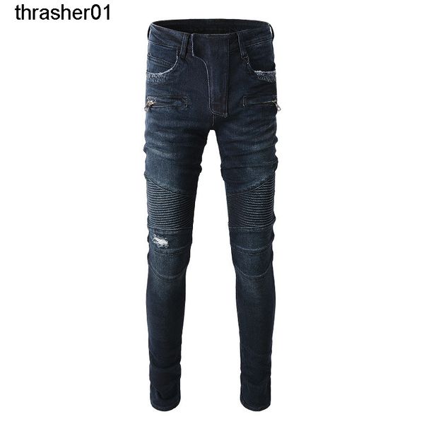 men's jeans dark blue amirs fashion slim elastic jeans motorcycle small leg jeans
men's jeans dark blue amirs fashion slim elastic jeans motorcycle small leg jeans